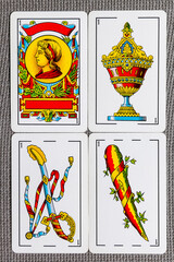 cards from the Spanish deck of playing cards