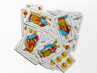 cards from the Spanish deck of playing cards