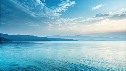 Obraz premium soothing blue color palette with subtle gradient shifts and gentle texture blends, soft, blend, blue, calm