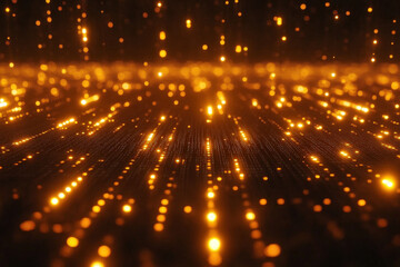 Glowing Data Streams in Digital Visualization