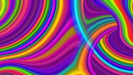 Obraz premium Vibrant lines background with abstract rainbow color design, abstract patterns, vibrant graphics, psychedelic design