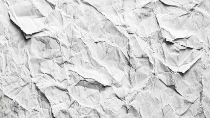 Fototapeta premium White recycled craft paper texture as background. Grey paper texture, Old vintage page or grunge vignette of old newspaper. Pattern rough art creased grunge letter. Hardboard with copy space for text.