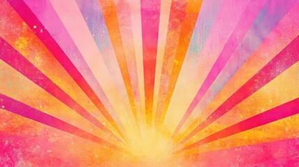 Obraz premium Dynamic comic bursts with glowing textures create this chic retro backdrop