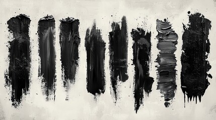 High-quality manually traced elements, including a Modern Paintbrush Set, brush strokes, and a template, perfect for social media and networks. Features ink brush stroke stencils and rectangle text