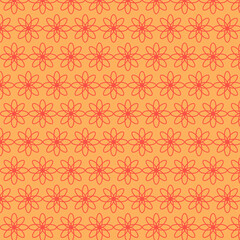 uniform background of colors . red pattern on yellow background