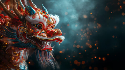 Obraz premium chinese new year dragon background