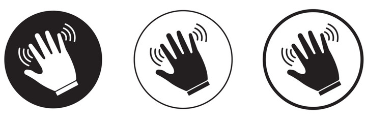 Waving hand icon