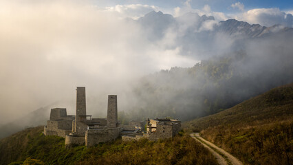 ancient towers of Ingushetia, Russia