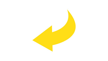 yellow curve arrow icon