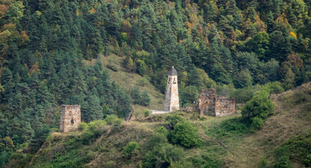 ancient towers of Ingushetia, Russia