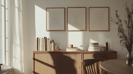 Bright and Minimalist Home Interior with Decorative Elements