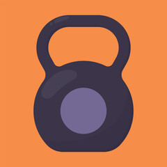 Kettlebell weight icon vector. GYM Kettlebell illustration. fitness equipment icon