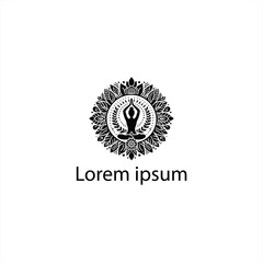 Naklejka premium A Yoga Logo Design