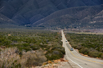Road, mountain or highway for nature, travel route or peace in environment, location or adventure....