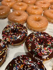 donuts with icing sugar