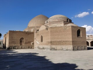 Fototapeta premium The Blue Mosque (Pers. Masjed-e kabud), also known as Masjed-e Moẓaffariya, is a dazzling 15th century monument in city of Tabriz, East Azerbaijan Province of Iran. 