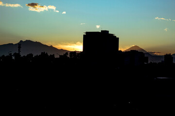 Sunrise over the city