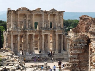 Ephesus, the most important Greek city in Ionian Asia Minor, the ruins of which lie near the modern...