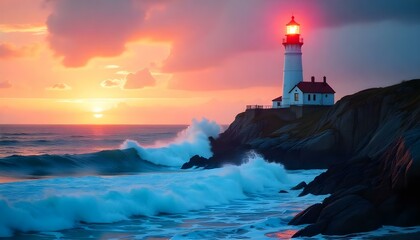 lighthouse on the coast