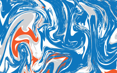 perfect liquid background pictures with blue  and orange  color