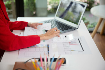 Businesswomen are searching for information to market their products online.