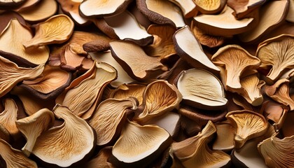 dried mushrooms sliced, AI generated