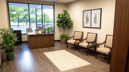 Welcoming Lobby with Greenery and Natural Elements