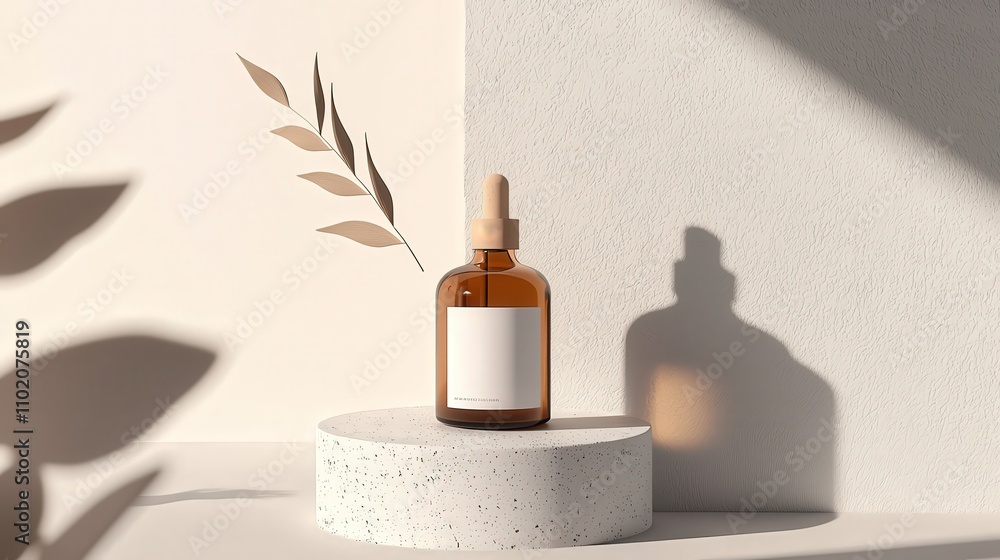 Aufkleber modern aesthetic product showcase minimalist studio setting for creative promotions and seo optimiza