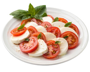 Caprese Salad on Transparent Background