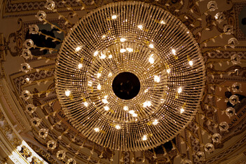 chandelier in the ceiling
