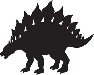 Stunning Stegosaurus Silhouette Design for Wall Art and Home Decor Ideas.