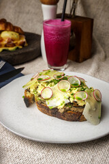 Breakfast and brunch menu