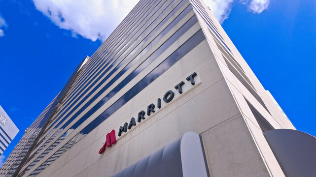 Marriott Hotel in Jacksonville Florida - JACKSONVILLE, UNITED STATES  - OCTOBER 30, 2024