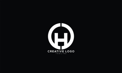 OH HO CHO OHC  Abstract initial monogram letter alphabet logo design