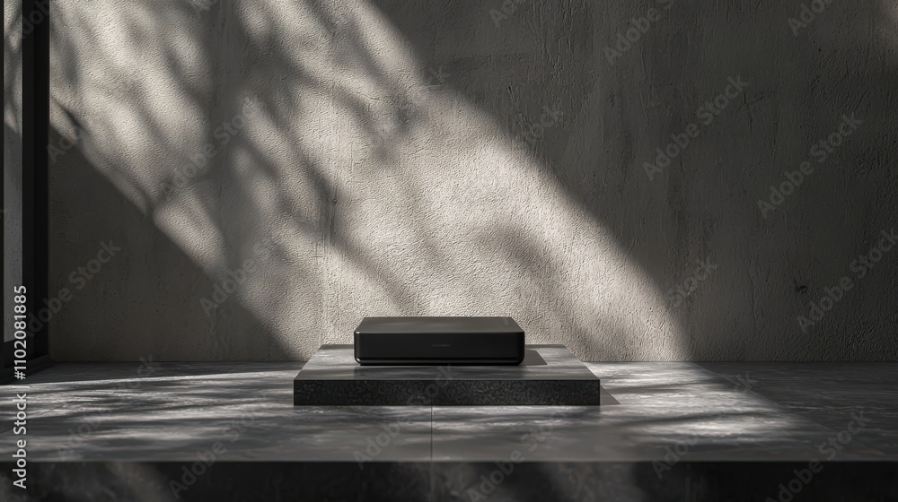 Poster sleek product showcase in minimalist setting with natural light modern design creative photography r