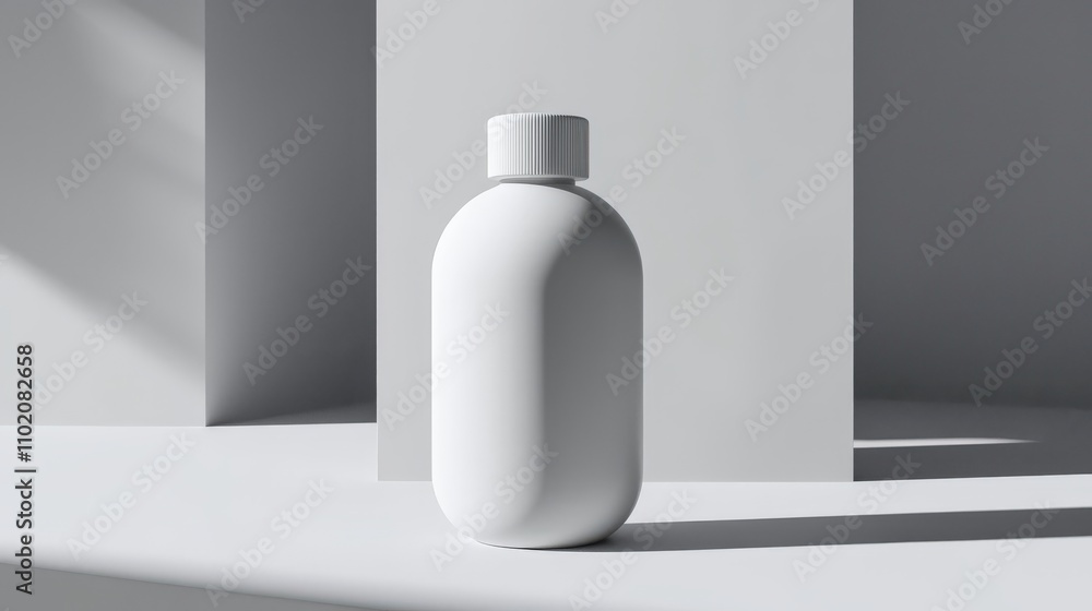 Aufkleber minimalist product display studio setting mockup design modern aesthetics close-up perspective susta