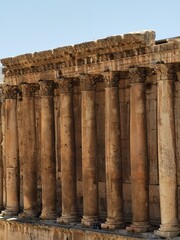 Baalbek is a large archaeological complex encompassing the ruins of an ancient Roman town in eastern Lebanon.