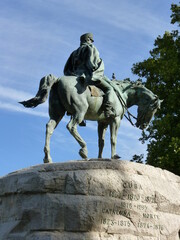 Obraz premium Madrid architecture statue horse rider