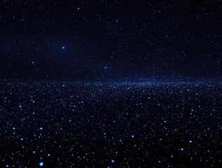 A large field of blue dots in different colors and sizes, arranged in a random pattern on a dark or black background, minimalist designs, abstract backgrounds
