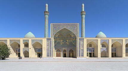 Fototapeta premium Majestic Architectural Splendor of the Imam Reza Shrine in Mashhad, Iran