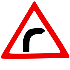 right turn traffic sign