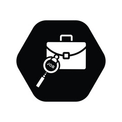 ,Search job, career, work icon, Print