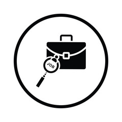 ,Search job, career, work icon, Print