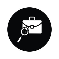,Search job, career, work icon, Print