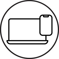 Obraz premium Laptop icon Design