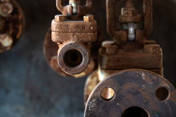 old metal valve