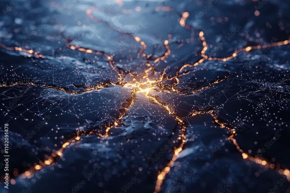 Poster designing a digital constellation of connected light nodes for navy technology a circuit pathway exp