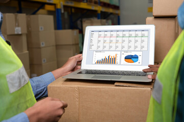 Business data dashboard provide business intelligence analytic for marketing strategy planning snugly with big data set to analyze customer demands and foreseeing business future