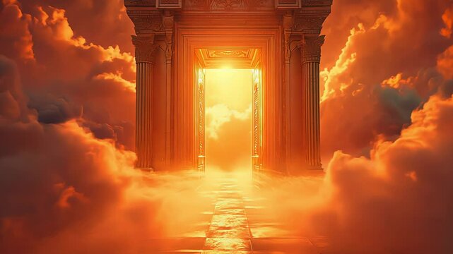 The gates of paradise, the gates of heaven. Created with generative AI.