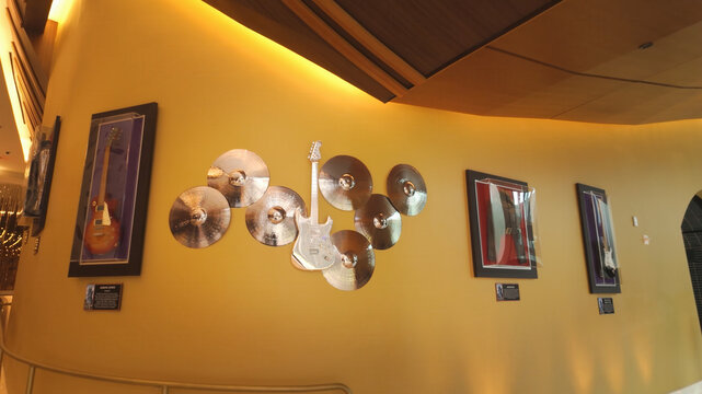 Famous exhibits at the Hard Rock Hotel and Casino Fort Lauderdale - FORT LAUDERDALE, UNITED STATES  - OCTOBER 31, 2024